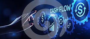 Cash flow income earning investment business finance concept