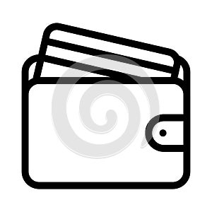 Cash vector thin line icon