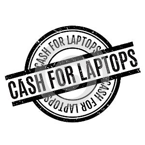 Cash For Laptops rubber stamp