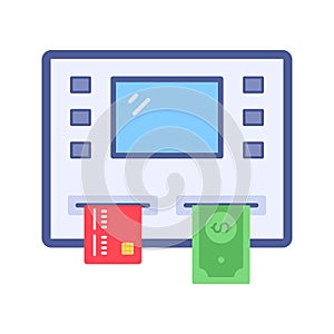 Cash Machine Icon Image.