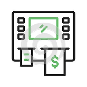 Cash Machine Icon Image.