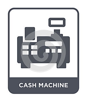 cash machine icon in trendy design style. cash machine icon isolated on white background. cash machine vector icon simple and