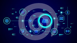 cash machine icon. From web set