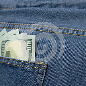 Cash. Money in your pocket. Bills in the back pocket of jeans.