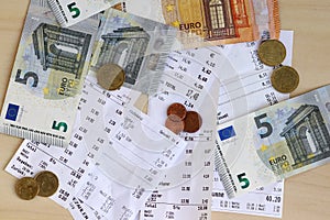 Cash receipt obligation in shops in Germany photo