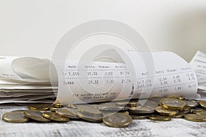 Cash receipts with different VAT photo
