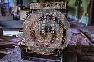 Cash register in Chernobyl Exclusion Zone