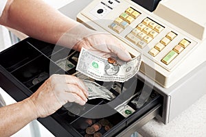 Cash Register Drawer Horizontal photo