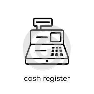 Cash register icon from collection.