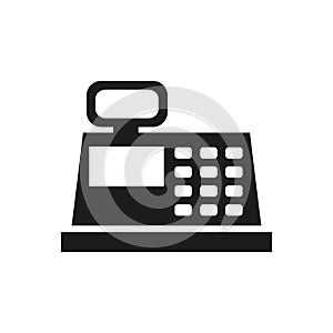 Cash register icon isolated, payment icons, cash register editable logo sign â€“ vector