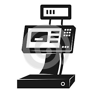 Cash register icon, simple style