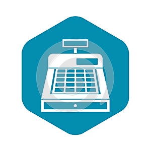 Cash register icon, simple style