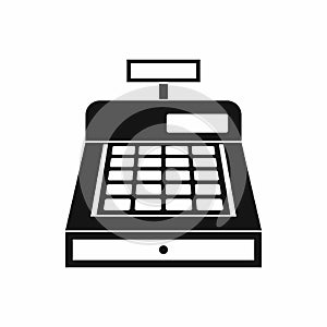 Cash register icon, simple style