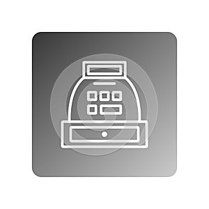 cash register icon vector