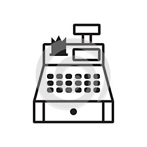 cash register icon vector