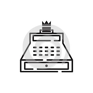 cash register icon vector