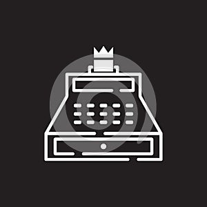 cash register icon vector