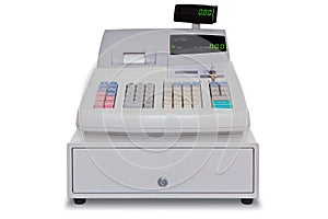 Cash Register isolated with clipping path