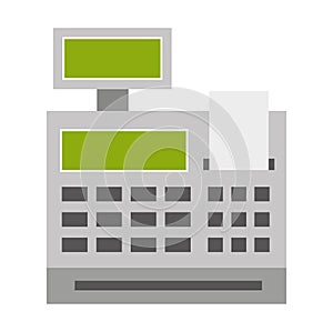 cash register isolated icon design