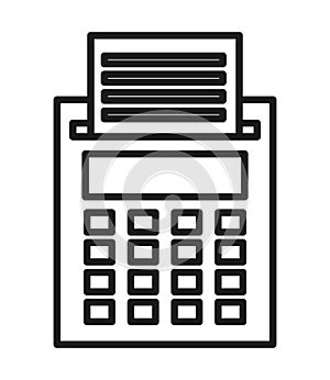 cash register isolated icon design