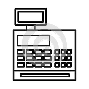 cash register isolated icon design
