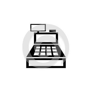 Cash Register Machine Flat Vector Icon