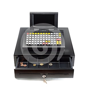 Cash Register on White