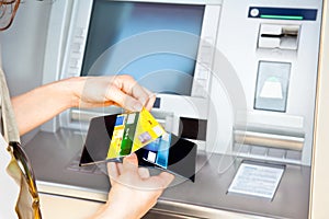 Cash withdrawal with Visa card