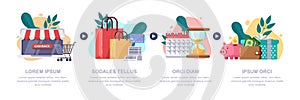 Cashback money, online service. Vector infographics template. Cash back rewards, gift and loyalty flat illustration.