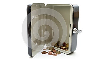 Cashbox openly with change