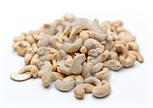 Cashew nut on isolated background photo