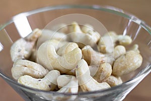 Cashew in a vermouth glass