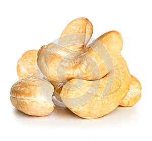 Cashews nuts isolated on a white