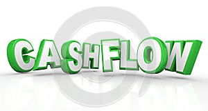 Cashflow 3d Words Income Revenue Stream Money Earnings