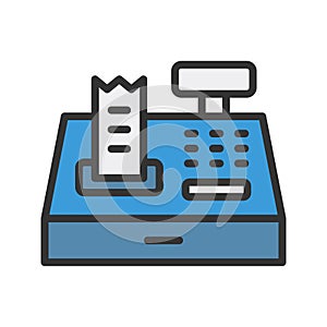 Cashier Machine icon vector image.