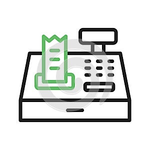 Cashier Machine icon vector image.