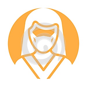 Cashier Wearing mask Vector Icon which can easily modify or edit photo