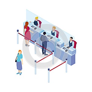 Cashiers In Bank Composition