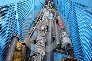 casing drilling for logistics supply of offshore drilling equipment. construction material for oil and gas exploration