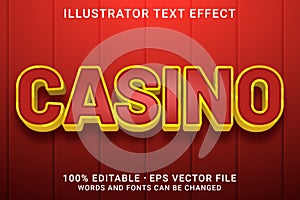 CASINO 3d -Editable text effect