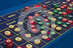 Casino - american roulette table