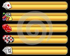 Casino banner set