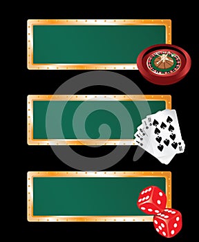 Casino banners set