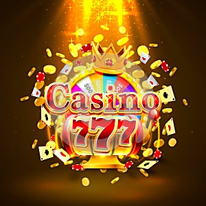 Casino 777 big win slots and fortune king banner.