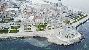 Casino Building , Constanta, Romania, aerial view photo