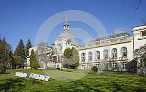 The Casino building in Sinaia , Romania , elegant cultural edifice photo