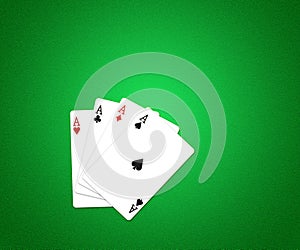 Casino Cards Background Green Texture