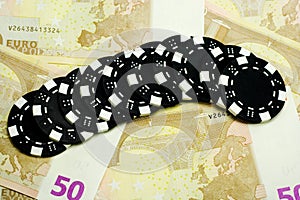 Casino Chips and Euros