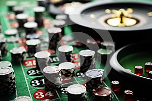 Casino concept. Gambling games.