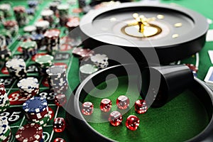 Casino concept. Gambling games.